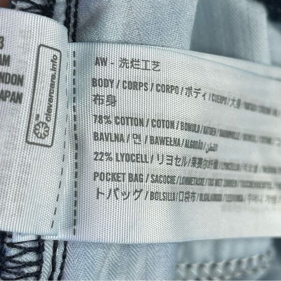 Abercrombie & Fitch Jeans Women's 30 Blue Straight Loose High Rise Dark Denim - Picture 6 of 12